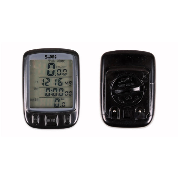 SUNDING 563A Bike Bicycle Waterproof Wired LCD Screen Luminous Mileage Speedometer Odometer, Chinese Version, 563A, Chinese Version