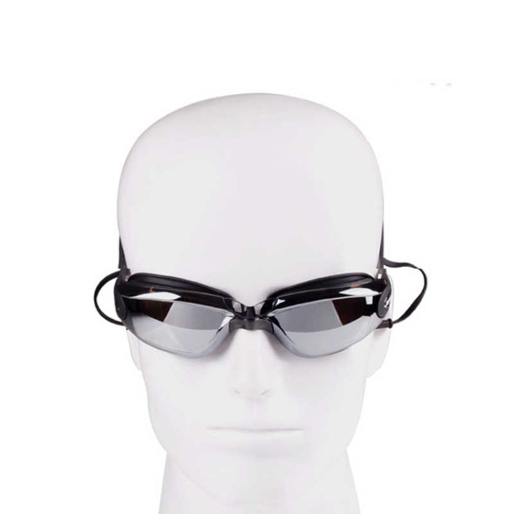 Electroplating Anti-fog Silicone Swimming Goggles with One-piece Ear Plugs for Adults, A-380 (Black), A-380 (Wine Red)