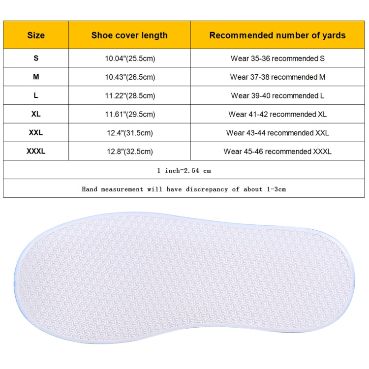Fashion PVC Non-slip Waterproof Thick-soled Shoe Cover Size: XXXL, Size: XXXL, XXXL