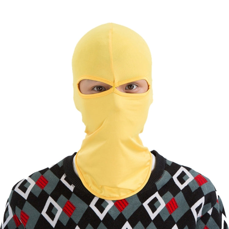 Balaclava Style Unisex Elastic Lycra Dual Holes Biking Head Mask, BT-12 Head Mask(Purple), BT-11 Head Mask(Red), BT-04 Head Mask(White), BT-02 Head Mask(Yellow), BT-09 Head Mask(Black), BT-06 Head Mask(Coffee), BT-10 Head Mask(Dark Blue)               ...