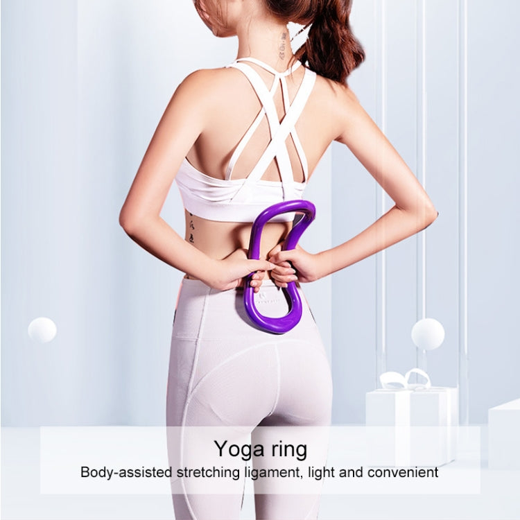 2 PCS PP Double Massage Point Yoga Circle Fascia Stretching Ring Pilates Resistance Ring, Yellow, Dark Blue, Pink, Green, Grass Green, Light Pink, Purple, Sky Blue