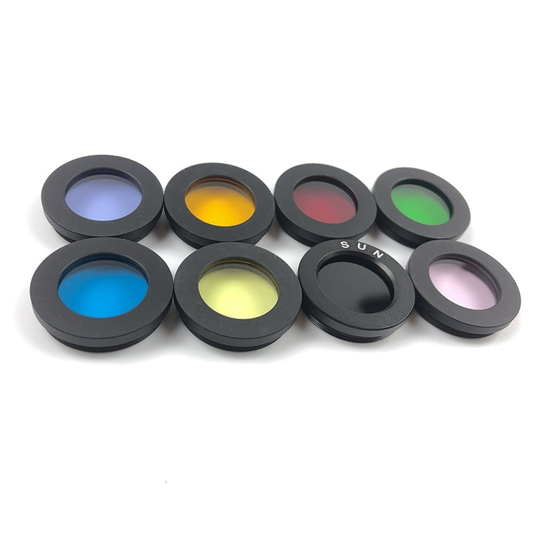 Datyson Astronomical Telescope Accessories 1.25 inch Planet Moon Nebula Filter Neutral Edition, A Set of 8 Colors, A Set of 8 Colors