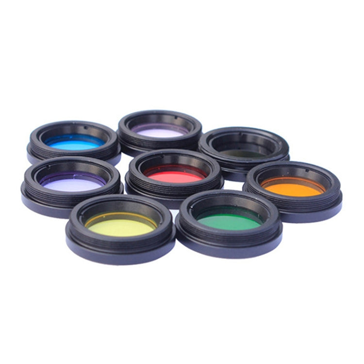 Datyson Astronomical Telescope Accessories 1.25 inch Planet Moon Nebula Filter Neutral Edition, A Set of 8 Colors, A Set of 8 Colors