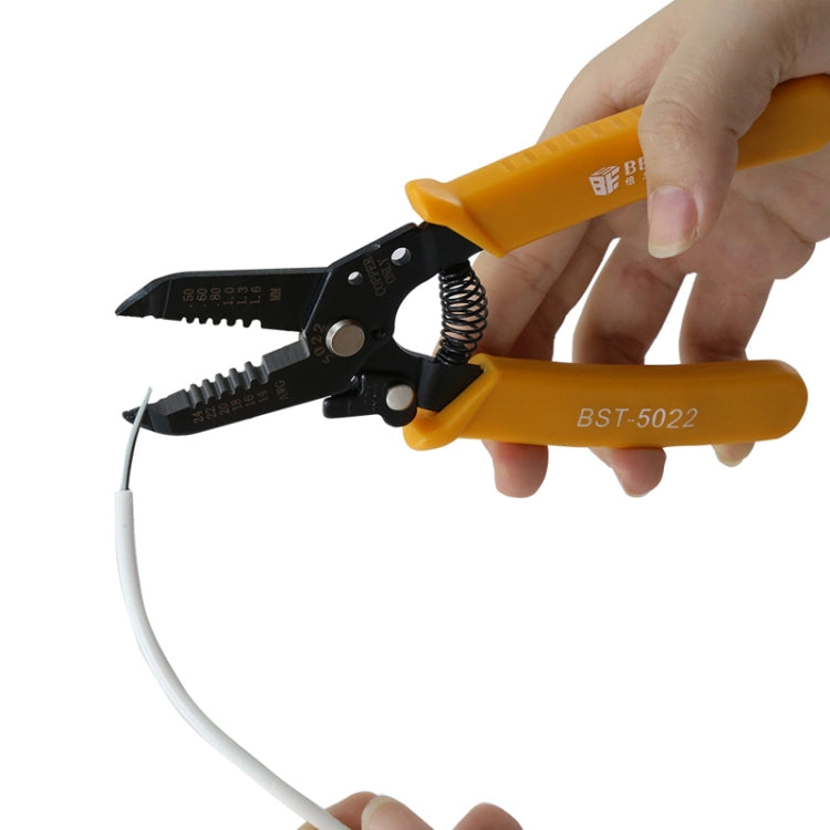 BEST-5022 0.5 ~ 1.6mm Portable Crimper Cable Stripping Wire Stripping Pliers, BEST-5022