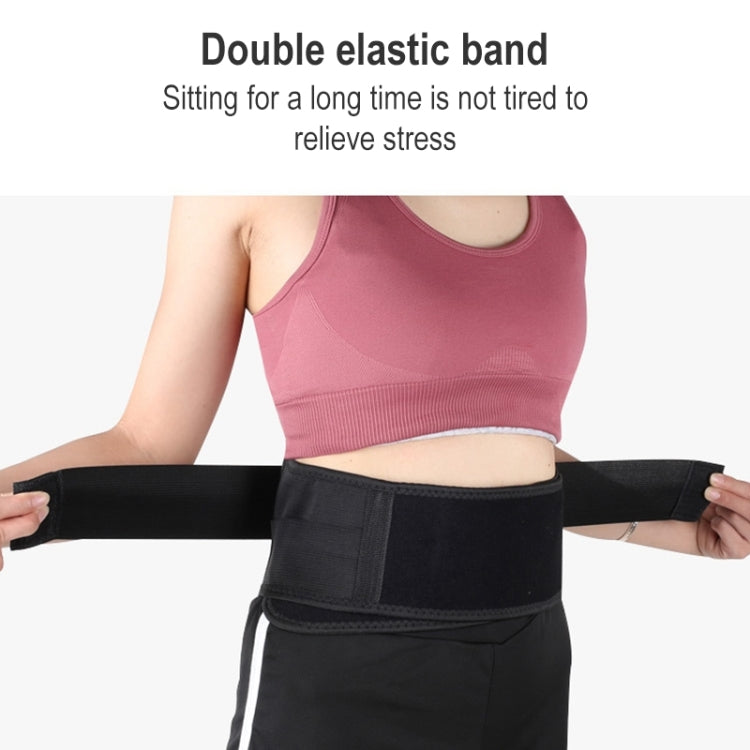 Self-heating Lumbar Support Warm Magnetic Therapy Self-heating Waist Protector, 007 (Black)