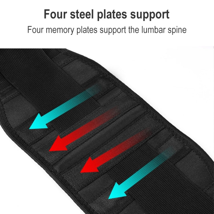 Self-heating Lumbar Support Warm Magnetic Therapy Self-heating Waist Protector, 007 (Black)