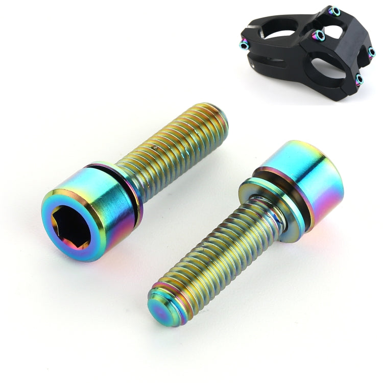 6 PCS Bicycle Accessories Titanium Bottle Cage Screw M5 18mm, 18mm