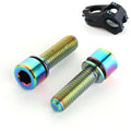 6 PCS Bicycle Accessories Titanium Bottle Cage Screw M5 18mm, 18mm