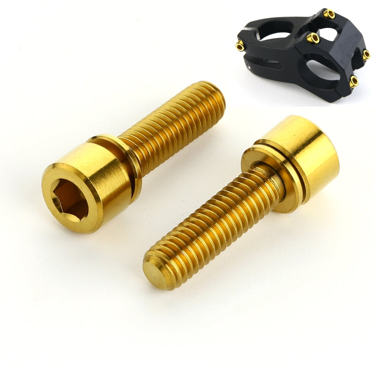 6 PCS Bicycle Accessories Titanium Bottle Cage Screw M5 18mm, 18mm