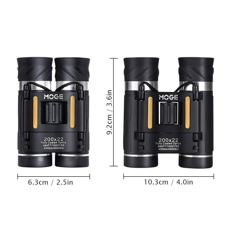 Moge 200x22 Outdoor Professional HD Night Vision Telescope With Holder, Moge 200x22 With Holder