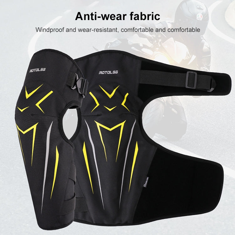 MOTOLSG 2 in 1 Knee Pads Motorcycle Bicycle Riding Warm Fleece Soft Protective Gear, Without CE Protector