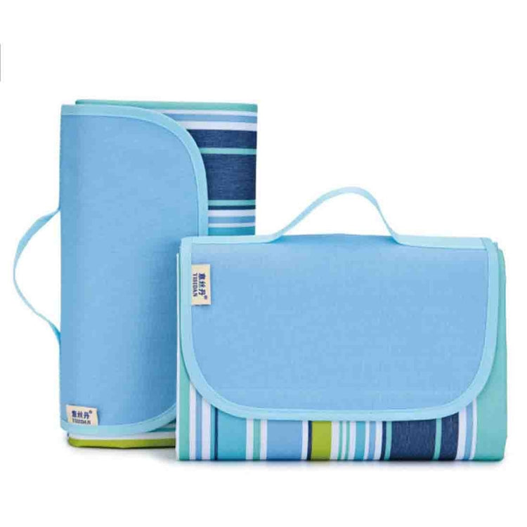 Portable Outdoor Widen Camping Mat Waterproof Oxford Cloth Foldable Lawn Moisture-proof Mat, Size: 145*180cm, Random Color and Style Delivery, Size: 145x180cm