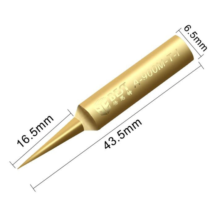 10 PCS BEST Pure Copper Low Temperature Soldering Iron Tip Special for Welding Fly Jump Wire A-900M-T-I, A-900M-T-I