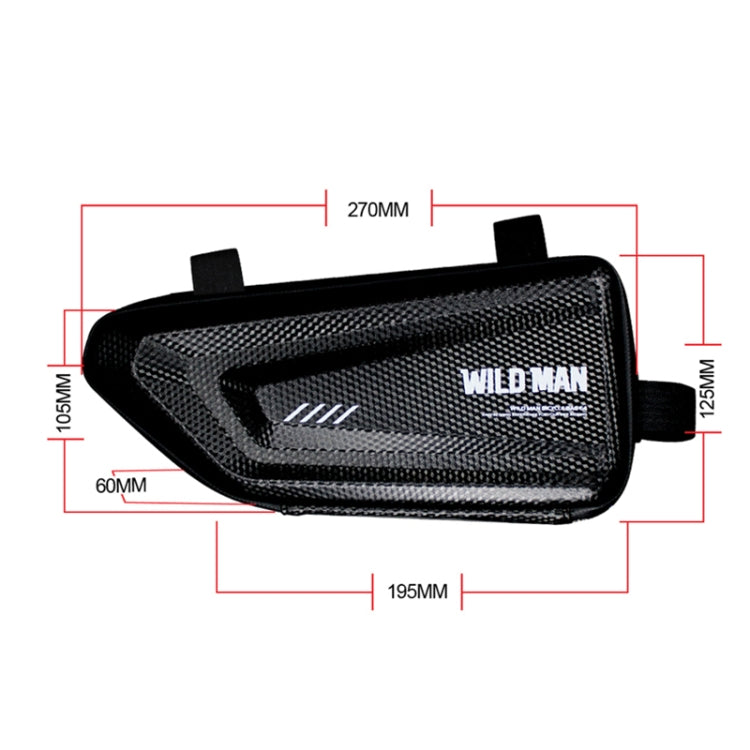 WILD MAN E4 Waterproof Front Bag MTB Mobile Phone Sets Bicycle Tube Bag Riding Accessories, E4