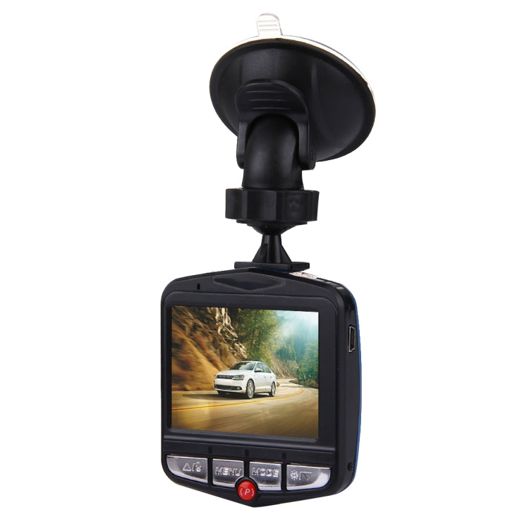 VGA 480P Car Camcorder DVR Driving Recorder Digital Video Camera Voice Recorder with 2.4 inch LCD Screen Display, Support 32GB Micro TF Card & Infrared Night Vision Function(Black + Blue), 2.4 inch LCD
