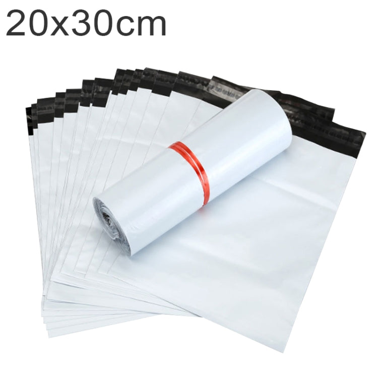 100 PCS / Roll Thick Express Bag Packaging Bag Waterproof Plastic Bag, Size: 20x30cm (Dark Grey), 20x30cm, Pink, 20x30cm, Silver Grey, 20x30cm, White