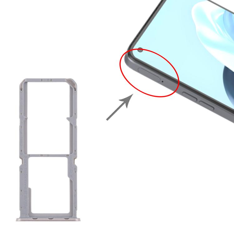 For OPPO Reno7 4G CPH2363 10pcs Original SIM Card Tray + SIM Card Tray + Micro SD Card Tray, For OPPO Reno7 4G (Original)