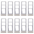 For Realme C51 RMX3830 10pcs Original SIM Card Tray + SIM Card Tray + Micro SD Card Tray, For Realme C51 (Original)