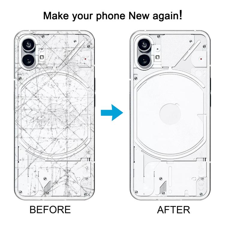 For Nothing Phone 1 Original Transparent Back Cover with Camera Lens Cover, For Nothing Phone 1(Original)