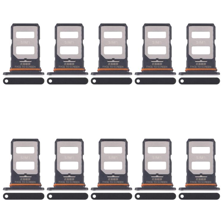 For Xiaomi Poco X6 10pcs SIM Card Tray + SIM Card Tray, For Xiaomi Poco X6