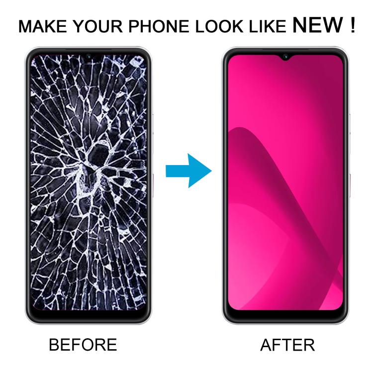 For T-Mobile REVVL 8 LCD Screen Digitizer Full Assembly with Frame, For T-Mobile REVVL 8(with Frame)
