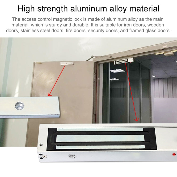 YH-280 Single Door Magnetic Lock With LED (600Lbs), Magnetic Lock With LED