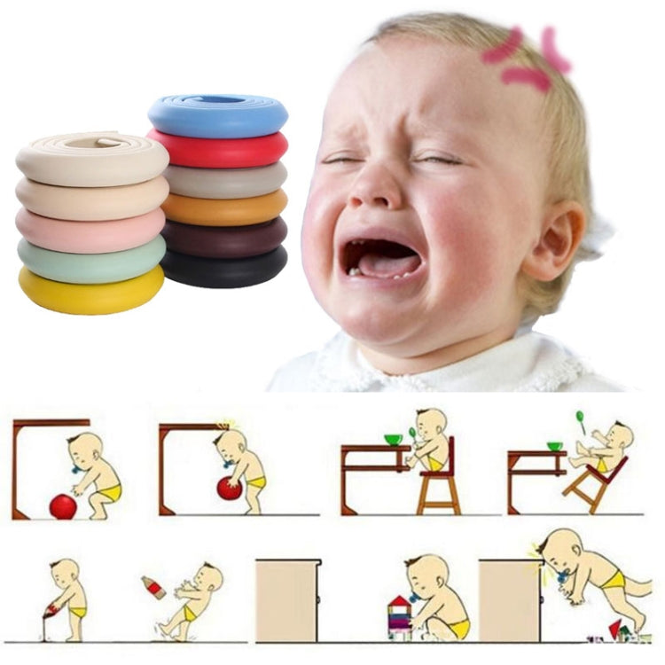212cm Baby Edge Cushion Foam with Self-adhesive Tape, 212cm Light Green, 212cm Coffee, 212cm Pink