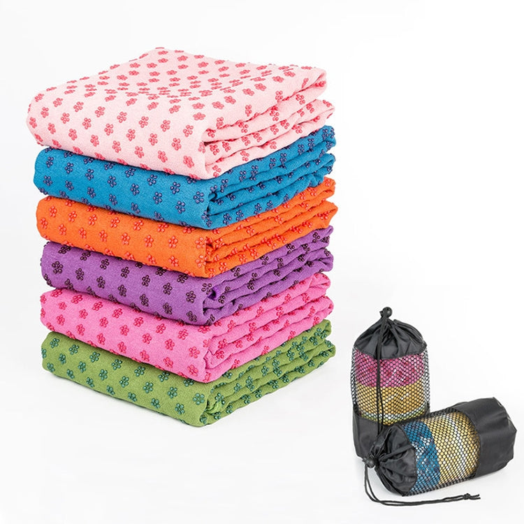 Microfiber Thickening Non-slip Yoga Blanket Long Washable Yoga Mat , Random Color Delivery, 183x63cm Random Color