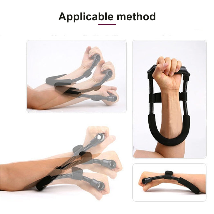 Stainless Steel Hand Wrist Strength Fitness Training Exerciser Devices, Stainless Steel Wrist Strength (Black)