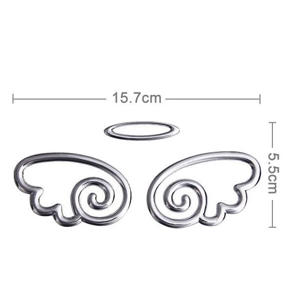 3D Car Sticker, Wings Pattern (Size: 15.7cm x 5.5cm), Demon Pattern (Size: 15cm x 5.5cm), Crab Pattern (Size: 10cm x 8cm), Angel Wings (Size: 16cm x 5.5cm), Footprint Pattern (Size: 7cm x 6cm), Rose Pattern (Size: 10.5cm x 8cm)