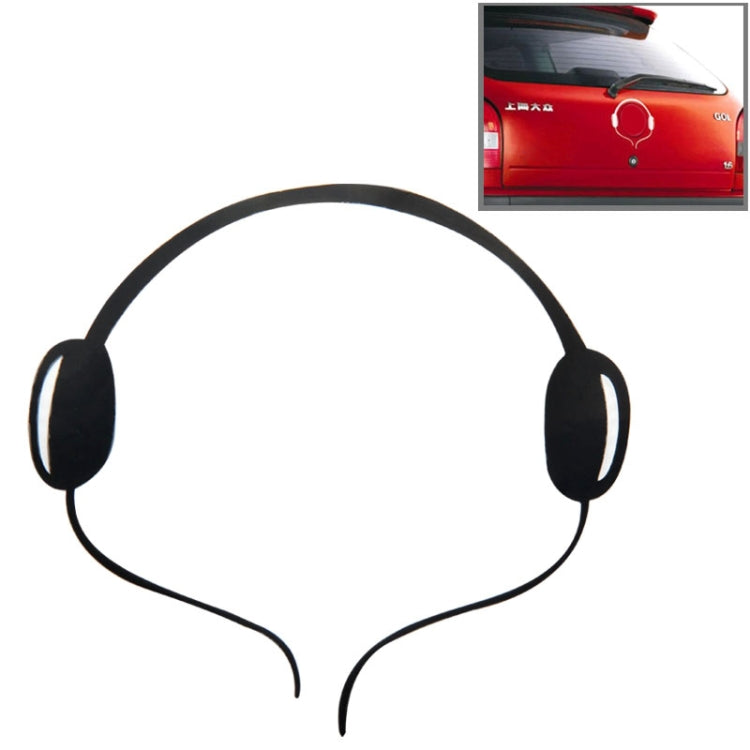 Headphone Pattern Auto Emblem Logo Decoration Car Sticker, Size: 16cm x 16cm (approx.)