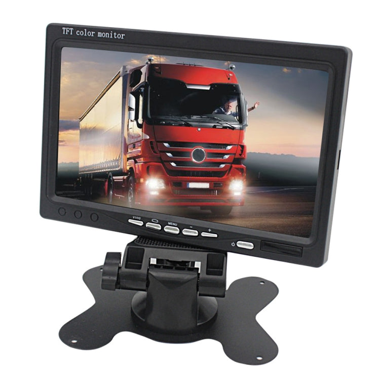 7.0 inch Car Monitor / Surveillance Cameras Monitor with Adjustable Angle Holder & Remote Controller, Dual Video Input, 7.0 inch, Dual Video Input