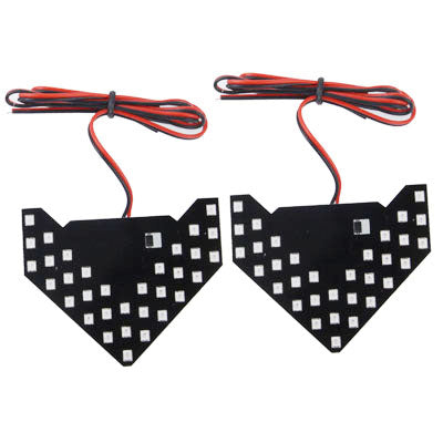 Universal Amber Sequential Blue 33 LED 3528 SMD Arrows Light for Car Side Mirror Turn Signal , S-CMS-0160BE, S-CMS-0160R, S-CMS-0160Y