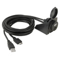 USB 2.0 & Mini HDMI (Type-C) Male to USB 2.0 & HDMI (Type-A) Female Adapter Cable with Car Flush Mount, Length: 2m, USB 2.0 & Mini HDMI Male to USB 2.0 & HDMI Female