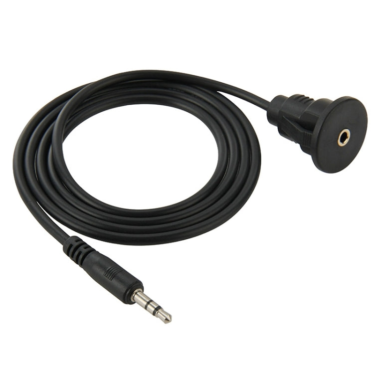 3.5mm Male to Female Extension Cable with Car Flush Mount, Length: 1m, 3.5mm Male to Female