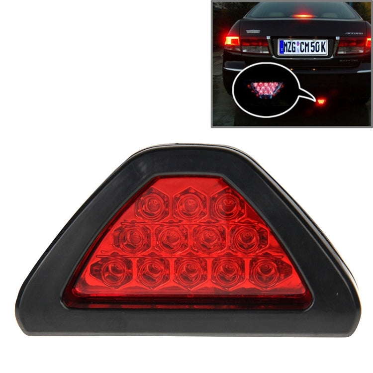 12-LED Rear Tail Warning Brake Light for DC 12V Cars, 12-LED Red Light