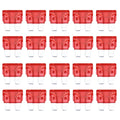 100 PCS Auto Mini Blade Fuse (30A) , DC 12V, 10A Red