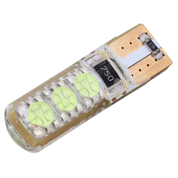 10 PCS T10 3W 300LM Silicone 6 LED SMD 5050 Car Clearance Lights Lamp, DC 12V, 6 LED SMD 5050, 6  SMD 5050 LEDs, 6 SMD 5050 LEDs