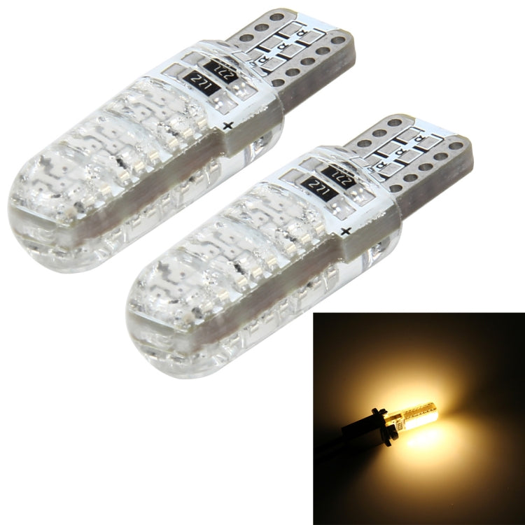 10 PCS T10 3W 300LM Silicone 6 LED SMD 5050 Car Clearance Lights Lamp, DC 12V, 6 LED SMD 5050, 6  SMD 5050 LEDs, 6 SMD 5050 LEDs