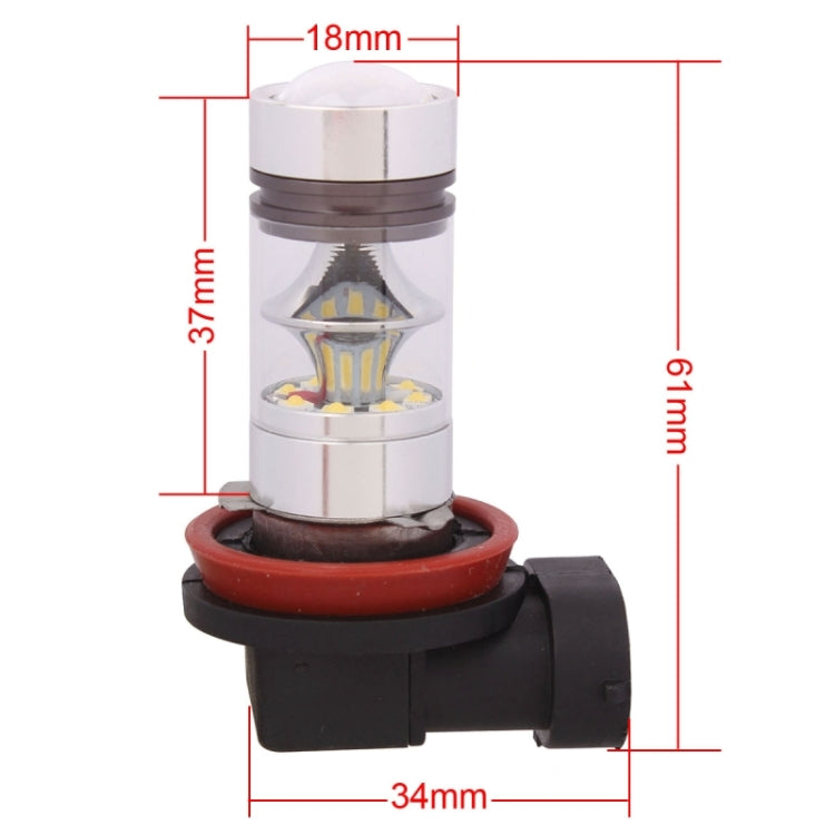 H11 850LM 100W LED  Car Front Fog Light / Daytime Running Light / Headlamp Bulb, DC 12-24V, H11