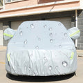 PEVA Anti-Dust Waterproof Sunproof Sedan Car Cover with Warning Strips, Fits Cars up to 5.1m(199 inch) in Length, 199inch (XXL)