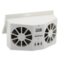 2W Solar Powered Car Auto Air Vent Cool Fan Cooler Ventilation System Radiator, with Temperature Display, 2W Solar Powered Fan