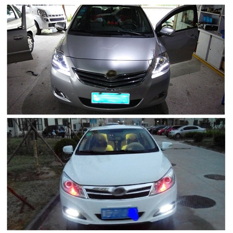 2 PCS High Power Car White Light 6 SMD 5050 LED Daytime Running Light for Cars