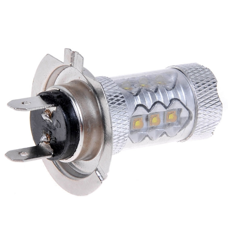 2 PCS H7 800 Lumen 80W 16-3535-LEDs 6000K White Light Car LED Fog Light, DC 12-24V, H7 80W