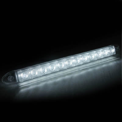 Car Waterproof White 2 x 12 LED DRL Daytime Running Lights, DC 12V, White DC 12V