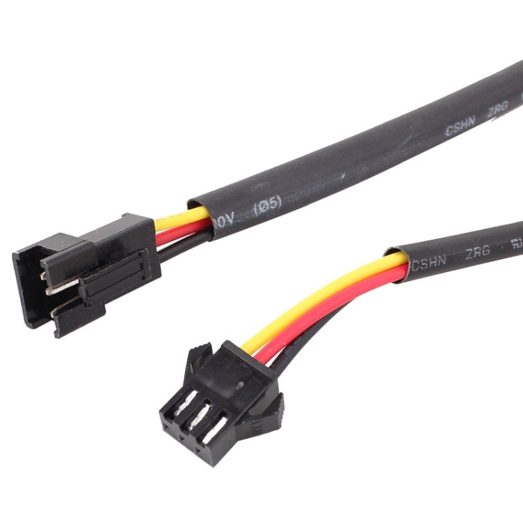 2 PCS  6W 360LM 6500K 597-577nm White + Yellow Wired LED Tube Daytime Running Light DRL Steering Lamp, DC12V, Lamp Length:60cm, 6W 360LM