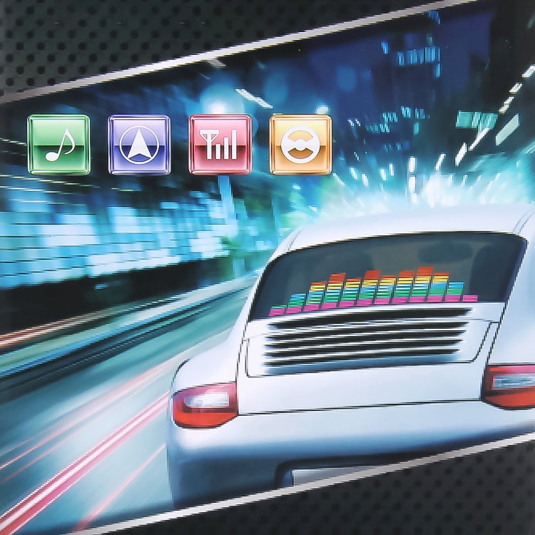 5 Colors Music Active EL Car Sticker Equalizer with Car Charger, Size: 90cm x 10cm, 90 x 10cm