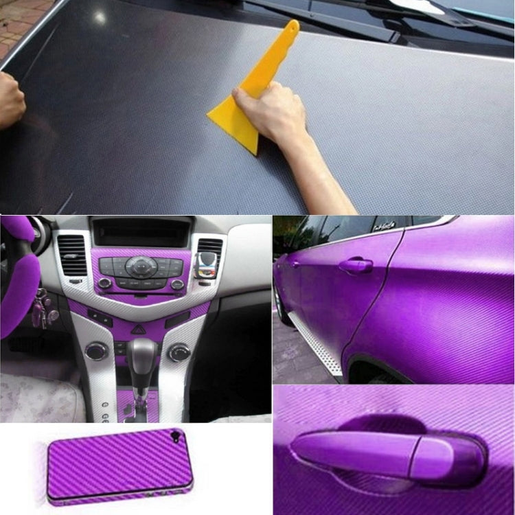 Car Decorative 3D Carbon Fiber PVC Sticker, Size: 127cm x 50cm