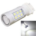 2 PCS T25 4.2W 630LM White Light Dual Wires 21 LED 2835 SMD Car Brake Light Daytime Running Light Bulb,  DC 12V, T25 Dual Wires