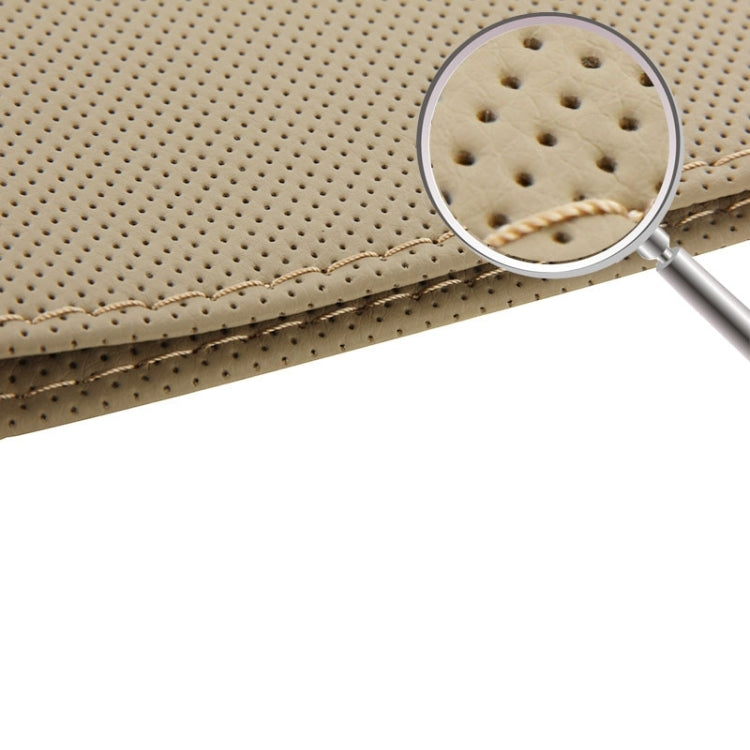 PU Leather Steering Wheel Cover With Needle and Thread, Size: 54x10.5cm, S-CMS-7771A, S-CMS-7771B